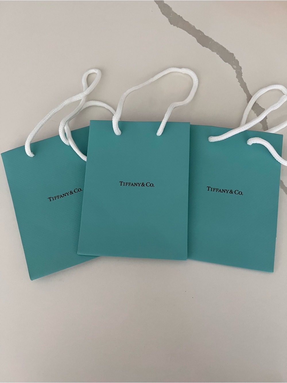 Tiffany & Co. Mini Gift Bags in Signature Blue-Green